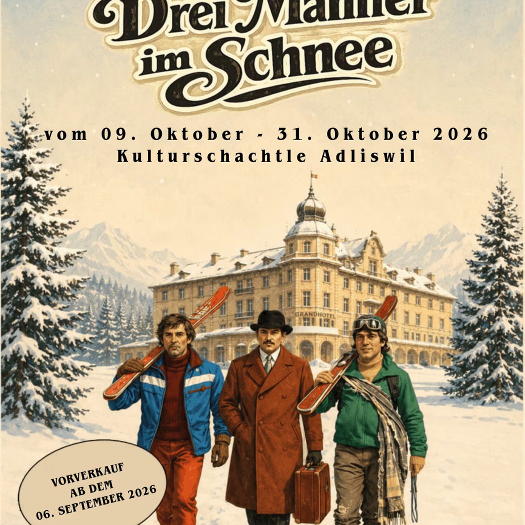 Drei Männer im Schnee – Derniere 1
