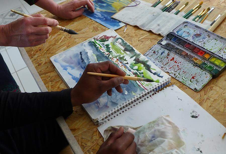 Techniques d'aquarelle, initiation 2 2