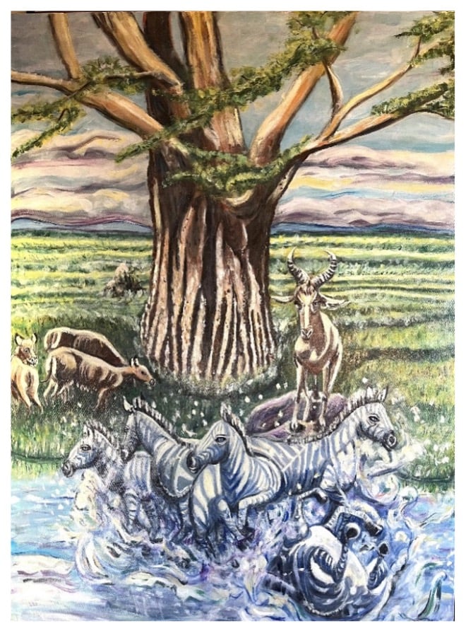Peintures de mon imaginaire sur la naissance et la vie 1
