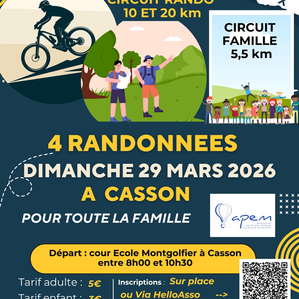 4 randonnées au départ de Casson 1