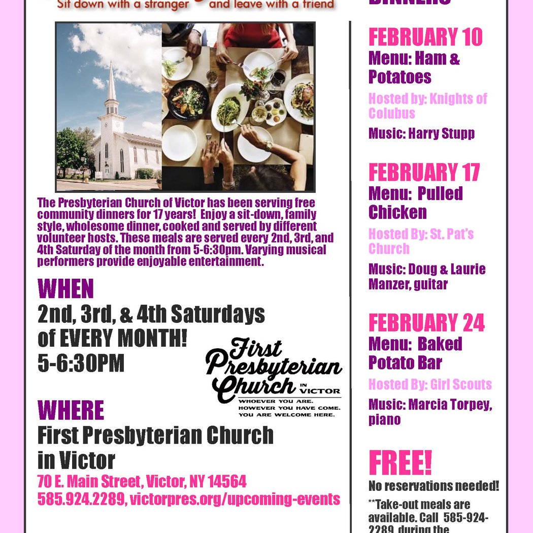 Free Community Dinner 1