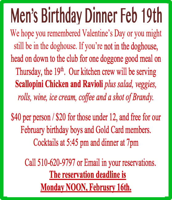 Men's Night & February Birthday Dinner 1