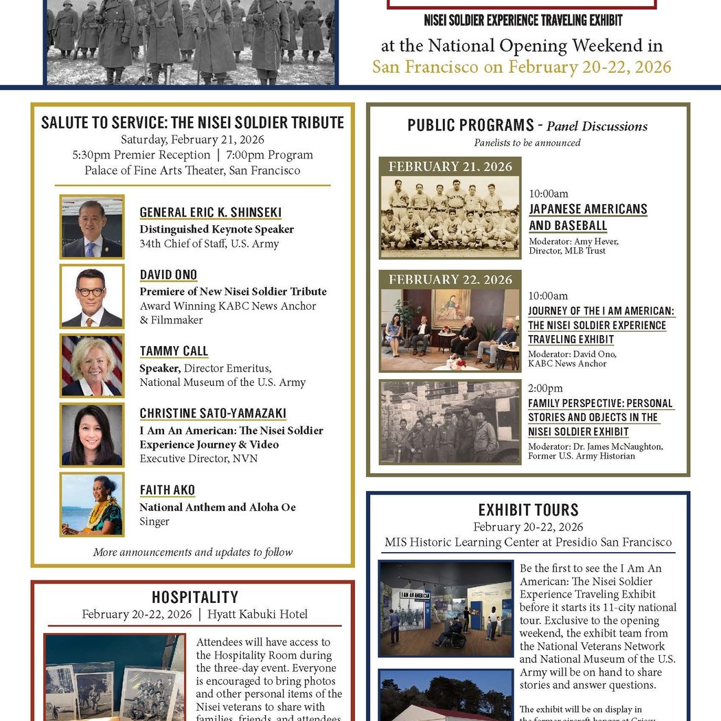 I Am American: Nisei Soldier Experience Traveling Exhibit Opening & Celebration Event 1