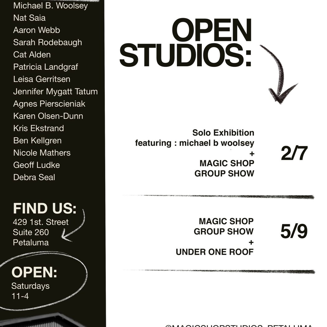 Open Studios + Solo Exhibition Michael B Woolsey 1