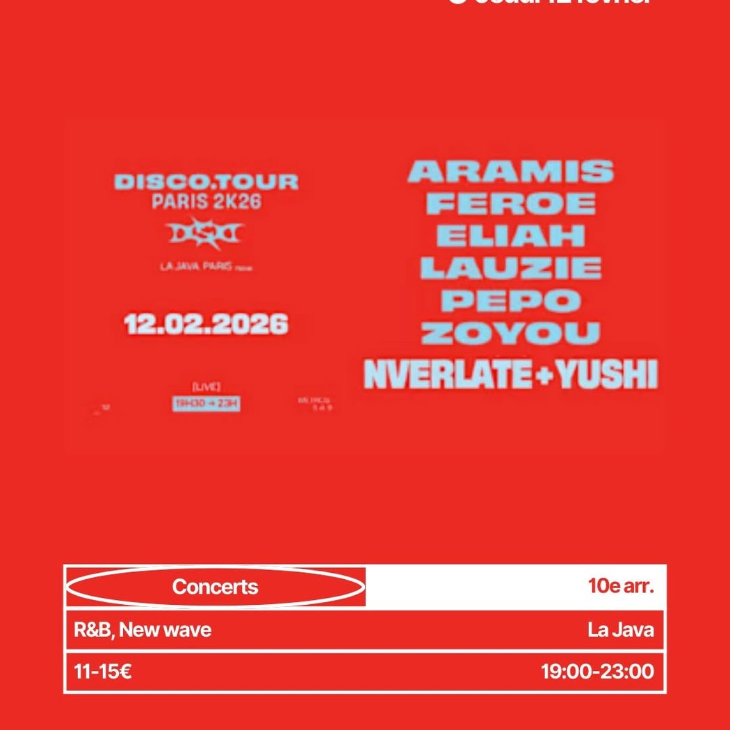 DISCO.TOUR PARIS 2K26 1