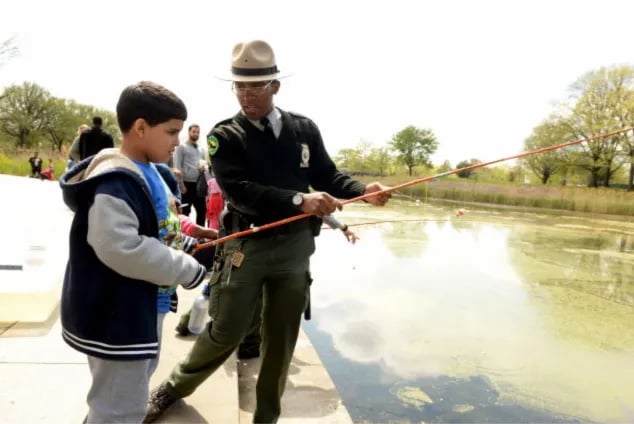 Fishing at the Harlem Meer