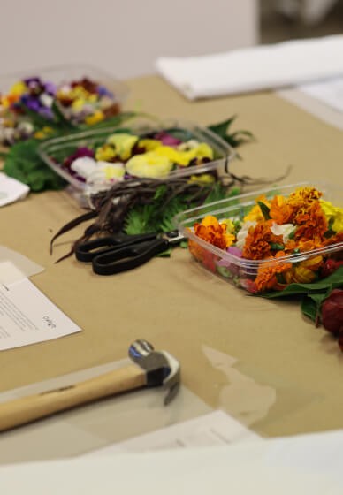 Flower Hammering and Dyeing Class 2