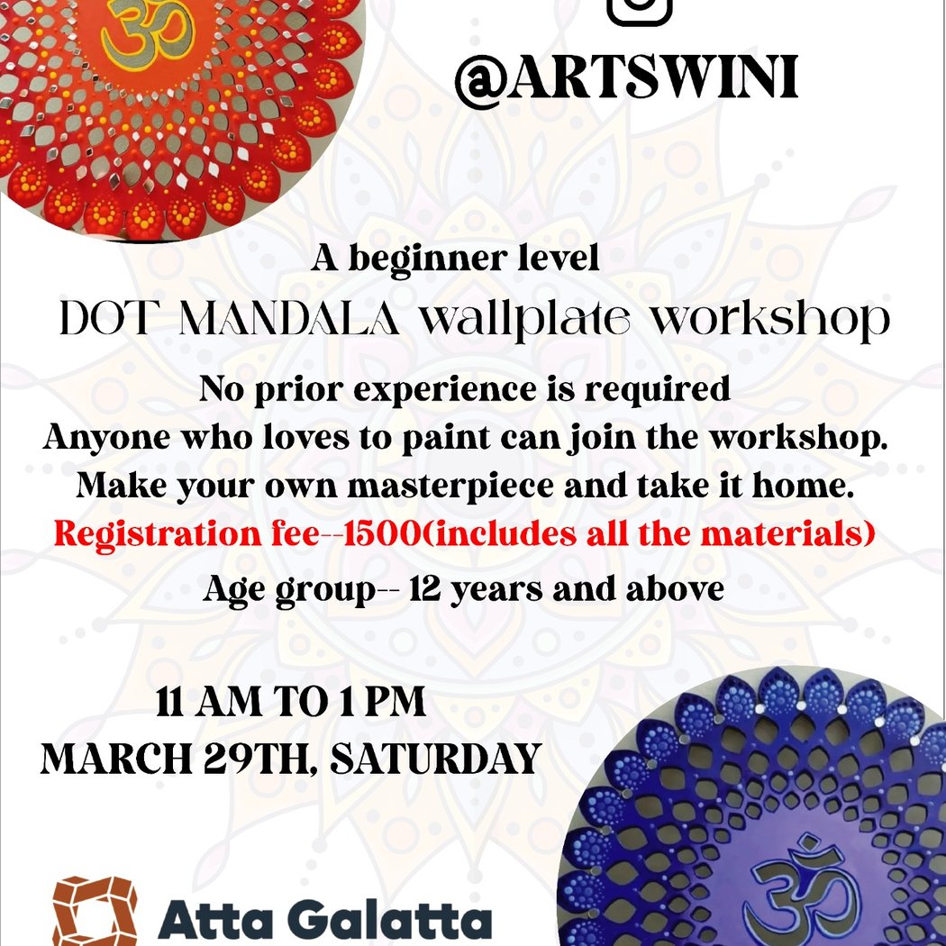 Dot Mandala Wallplate Workshop 1