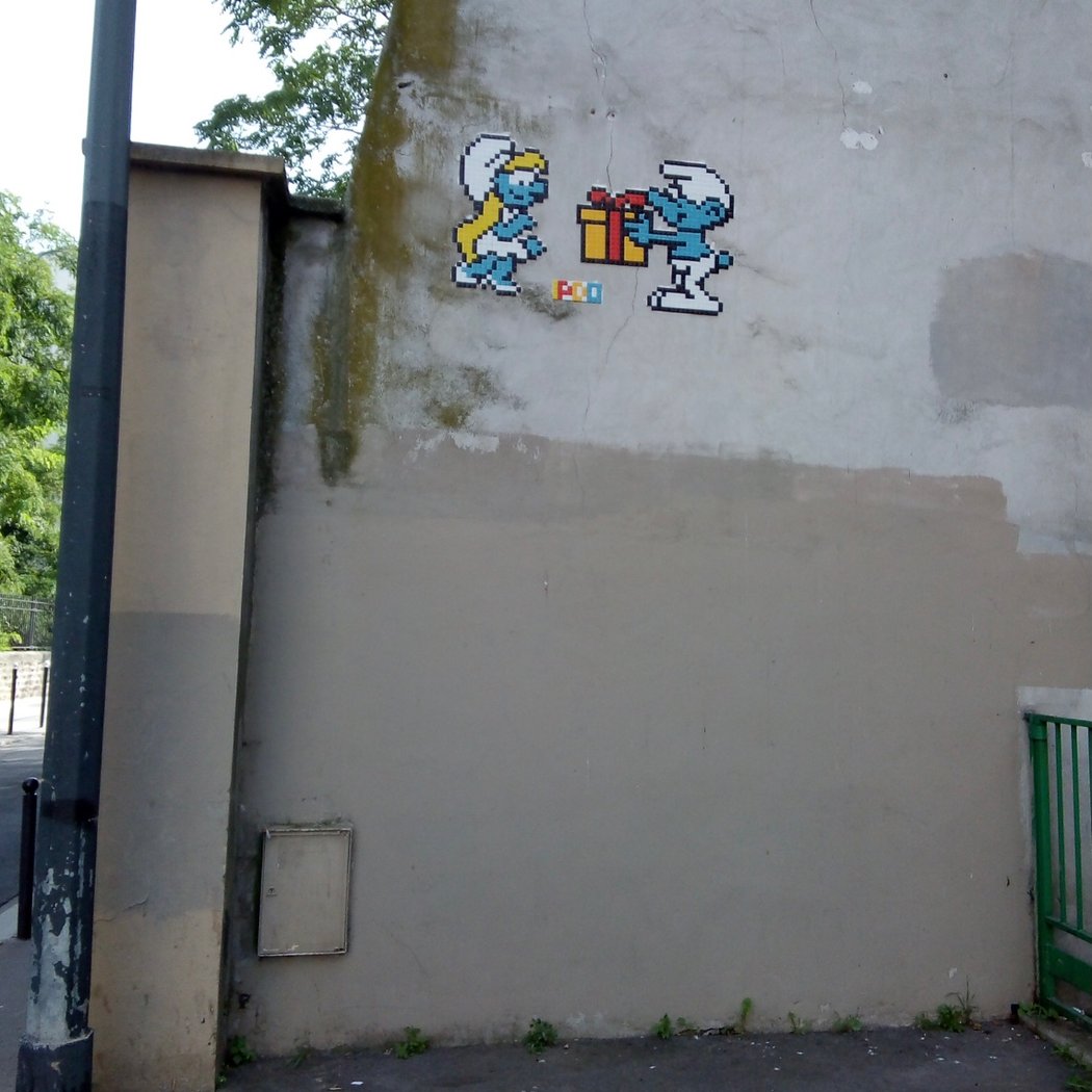 Mosaïque Pixel Art IPDO Smurf_128 2