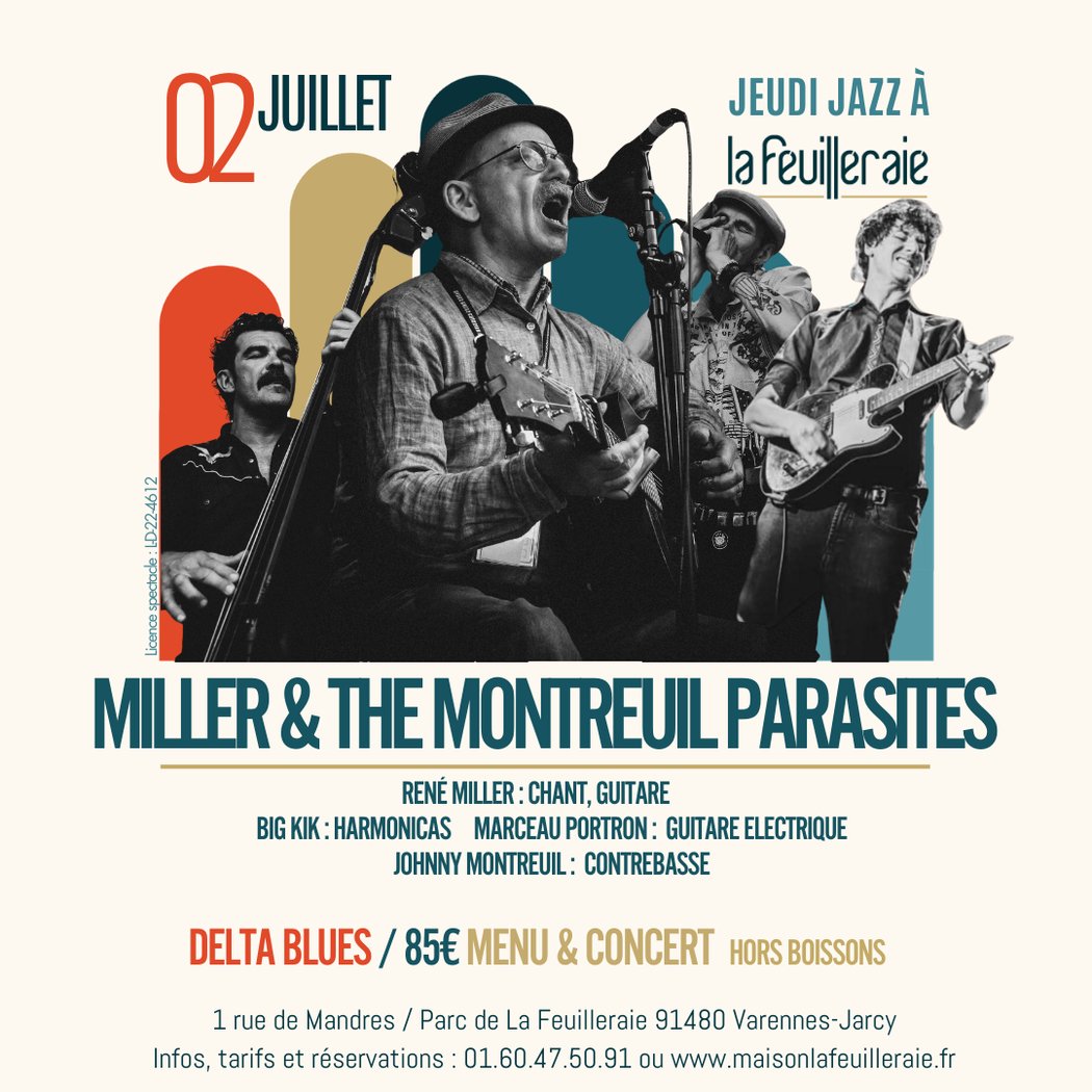 JEUDI JAZZ : DINER-CONCERT avec MILLER & THE MONTREUIL PARASITES