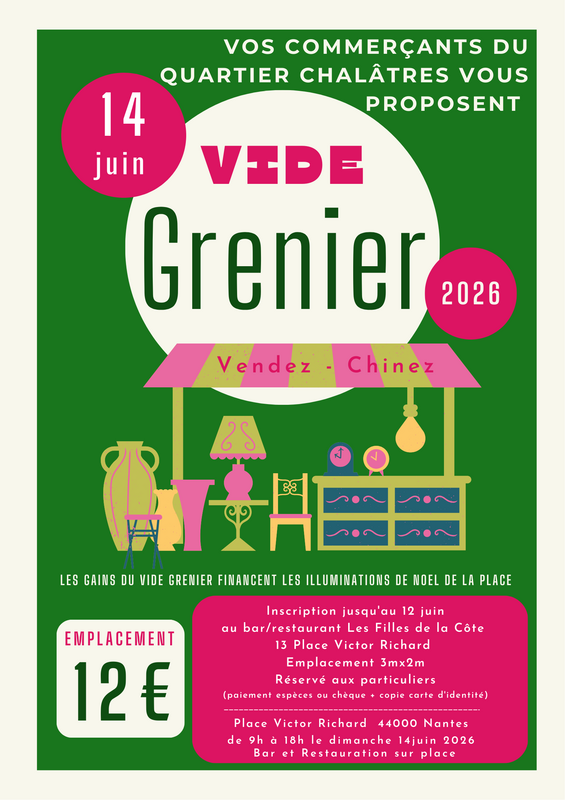 Vide grenier de l'association des commerçants de châlatres 1