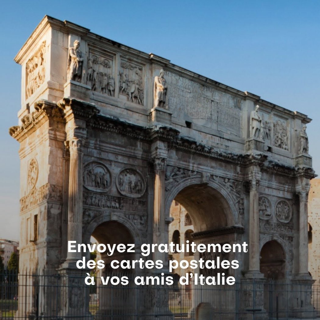 Envoi gratuit de cartes postales en Italie 1
