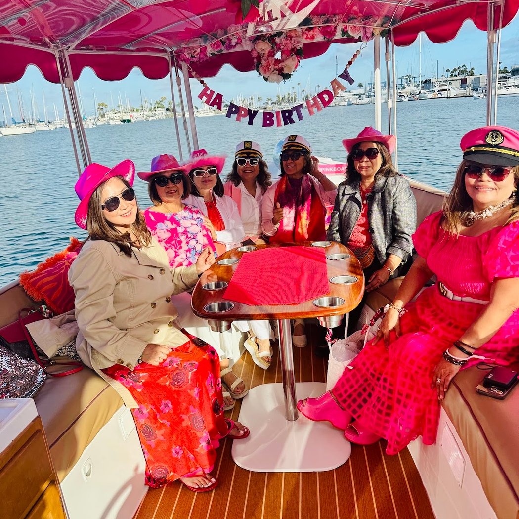Pink Duffy Party Boat cruises in San Diego