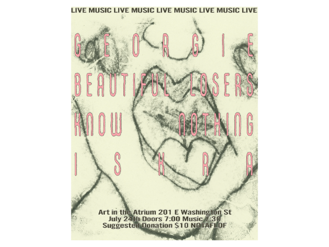 Indie show: Georgie with Beautiful Losers, Know Nothing & Iskra 1