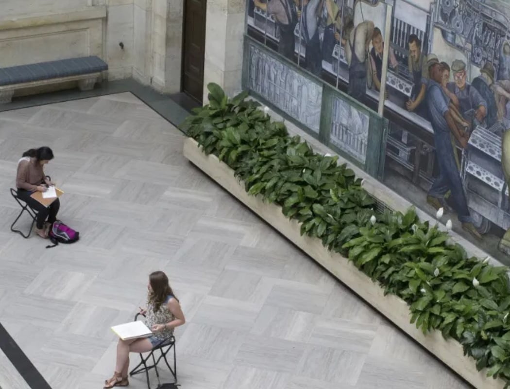 Drawing in the Galleries: Rivera Court 1
