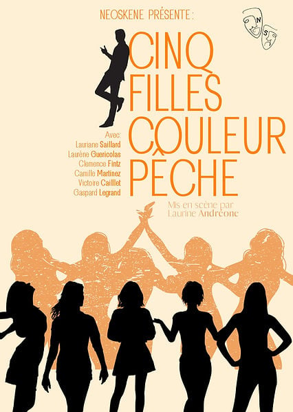 Cinq filles couleur pêche 1