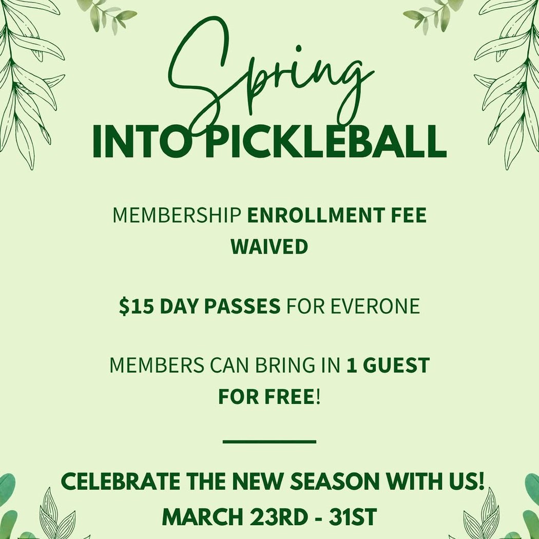 Spring into Pickleball deals 1