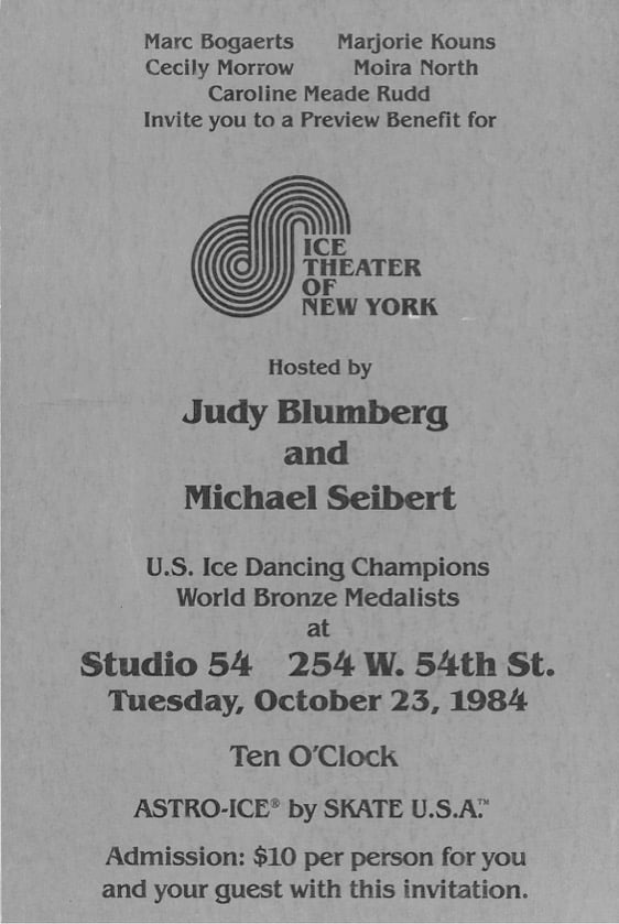 Preview Benefit for Ice Theatre of New York 1