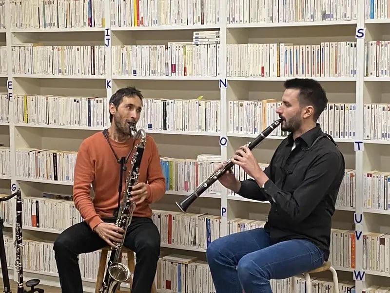 apéro musical avec le duo de clarinettistes Atrebois 2