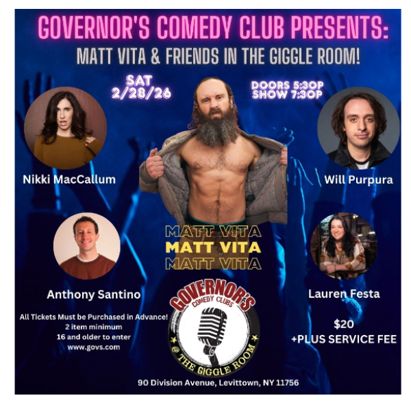 Matt Vita & Friends in The Giggle Room! Special Event 1
