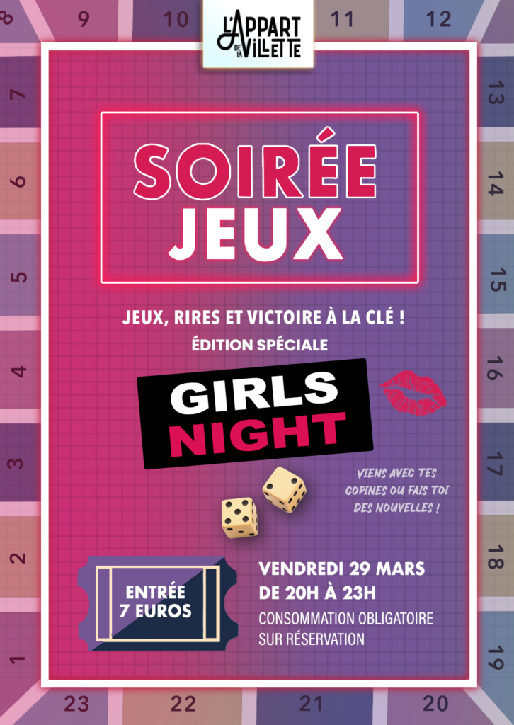 Soirée Jeux – Spécial Girls Night 1