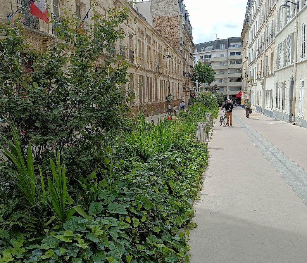 Rue piétonne et végétalisée 3