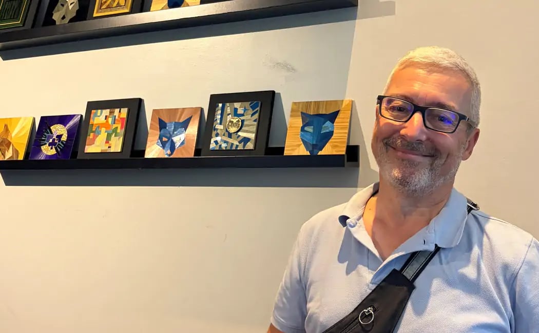 Exposition de marqueterie de paille de l'artiste David Protoy 2