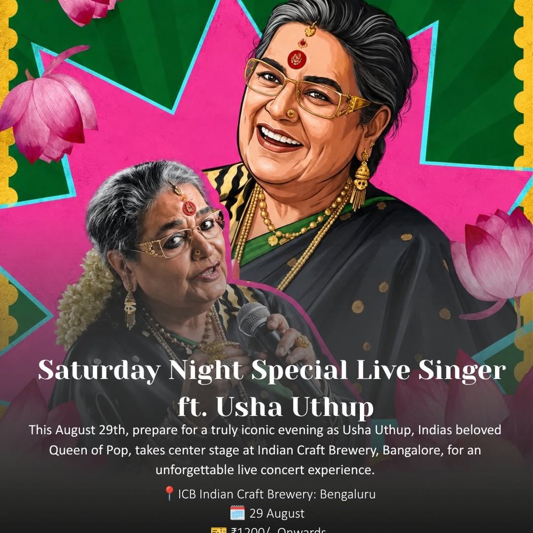 Saturday Night Special Live Singer ft. Usha Uthup