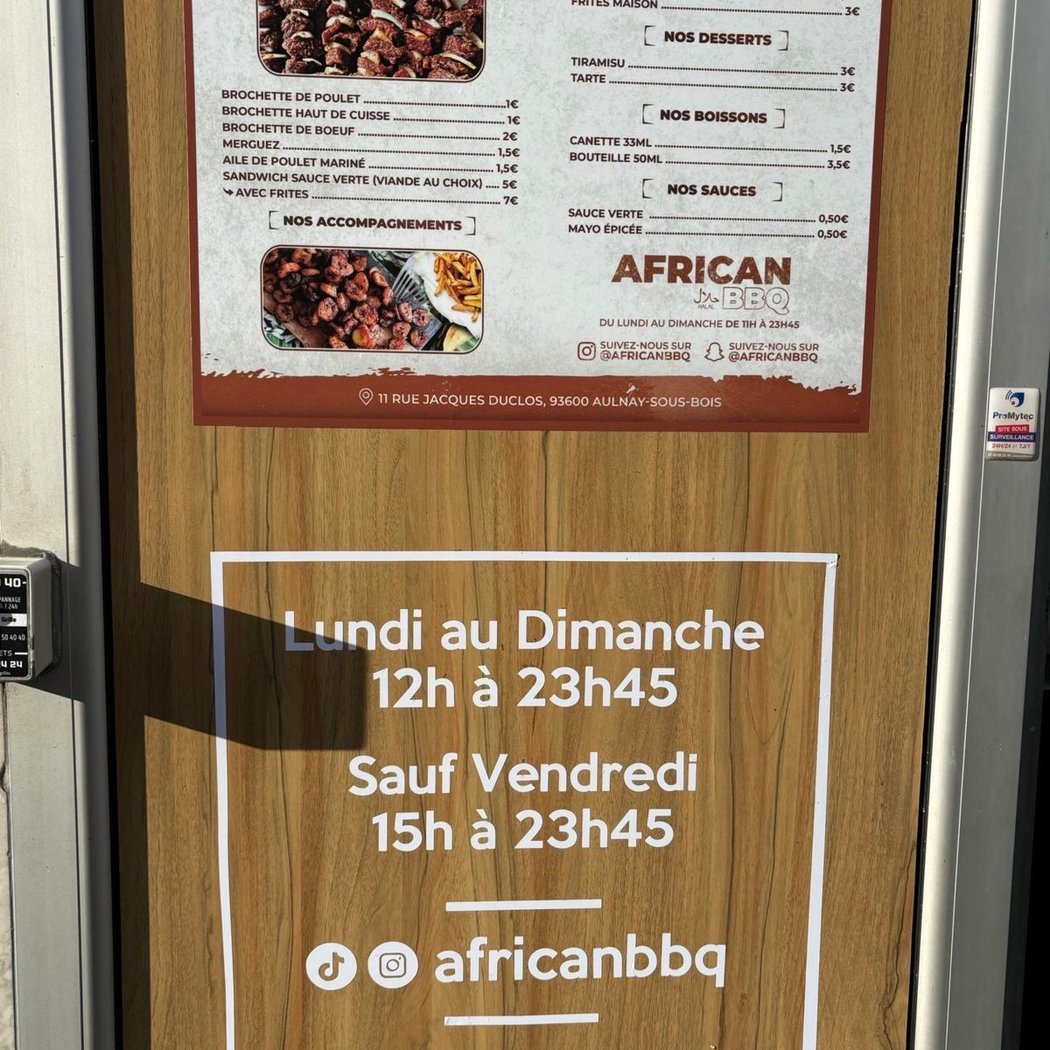 AFRICAN BBQ 11 rue Jacques Duclos 93600 Aulnay sous bois 3