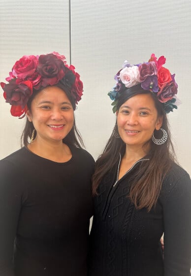 Flower crown workshops at Mannequin Madness 1