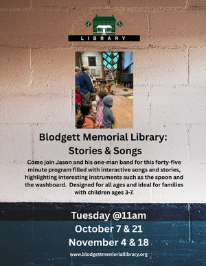 Stories and Songs (Tuesdays with Jason) 1