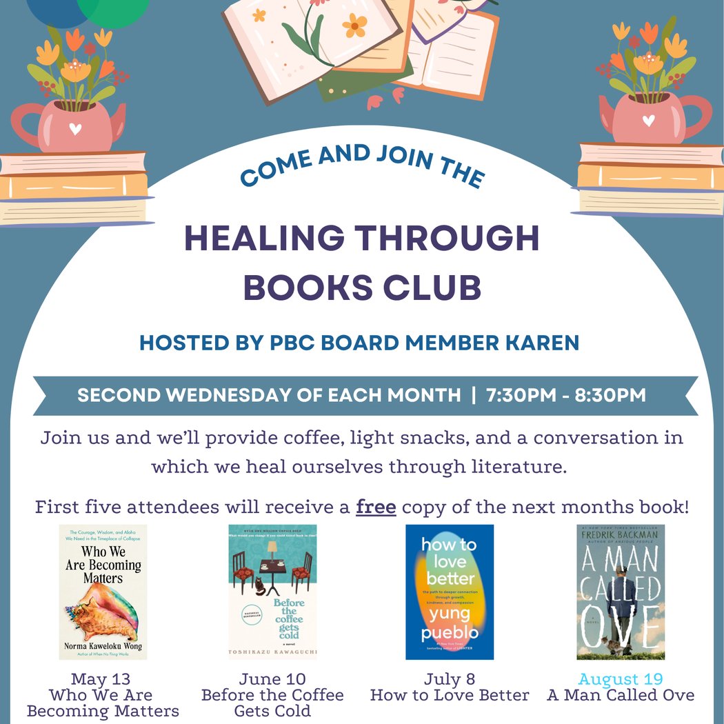 Healing through Books- Book Club