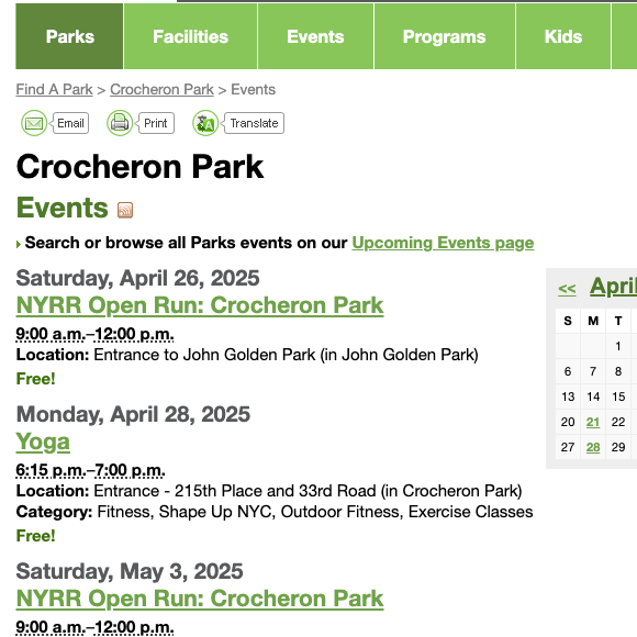 NYRR Open Run: Crocheron Park 1