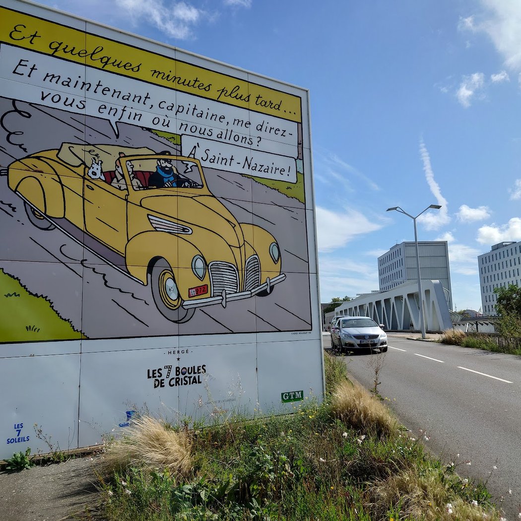 Affiche de Tintin et les 7 boules de Cristal à Saint-Nazaire 2