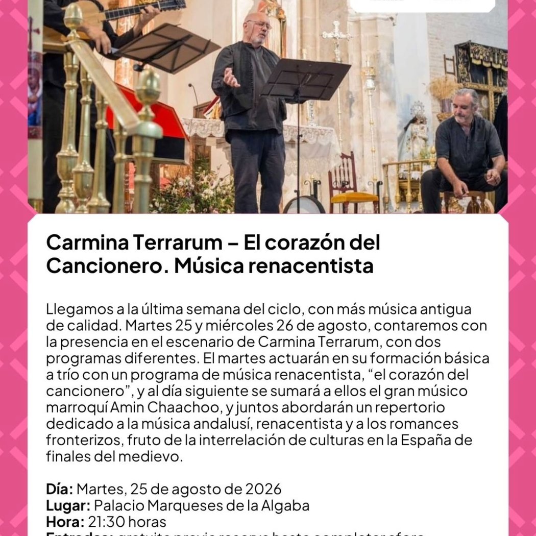 Carmina Terrarum - el corazón del Cancionero. Música renacentista