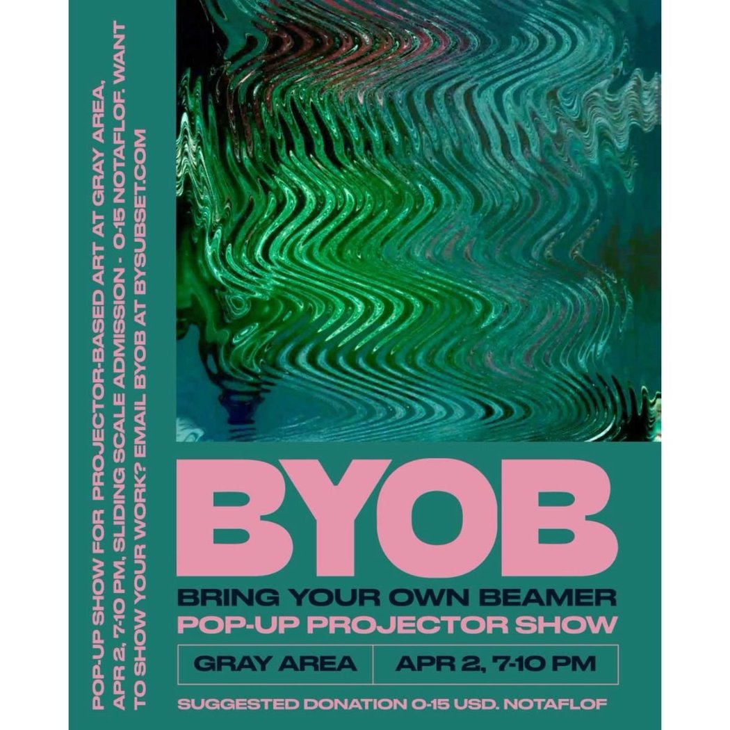 Bring Your Own Beamer: Pop-up Projection Show 1