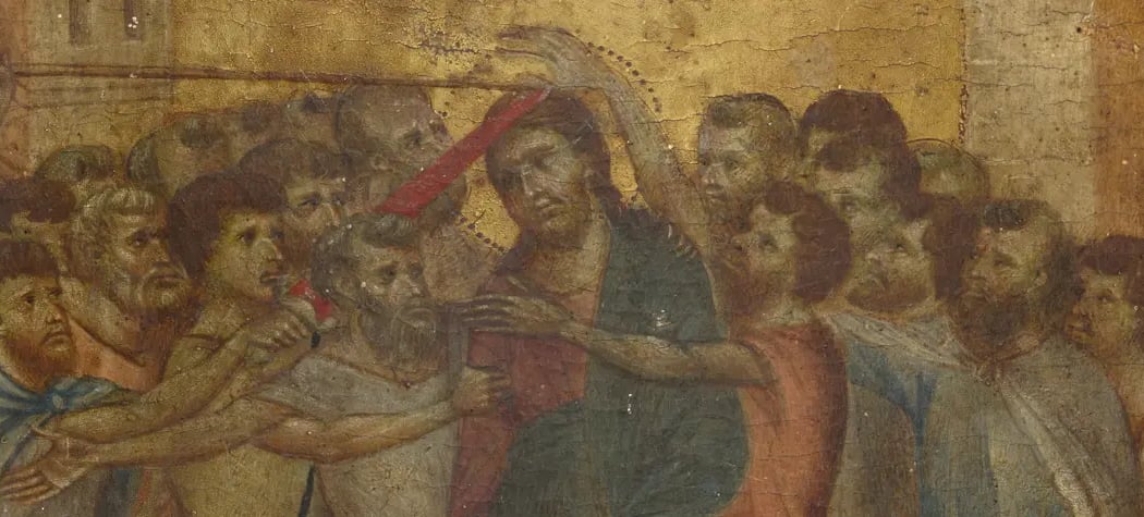 La Dérision du Christ de Cimabue - L'Œuvre en scène 1