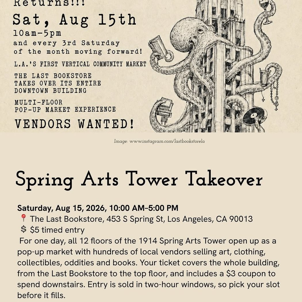 Spring Arts Tower Takeover