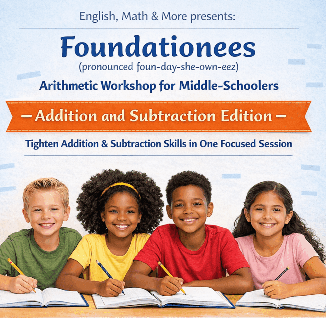 Middle School Math Workshop: Strengthen Addition & Subtraction Skills 1