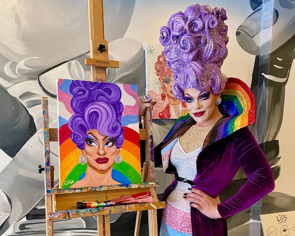 Drag Queen Sip and Paint 1