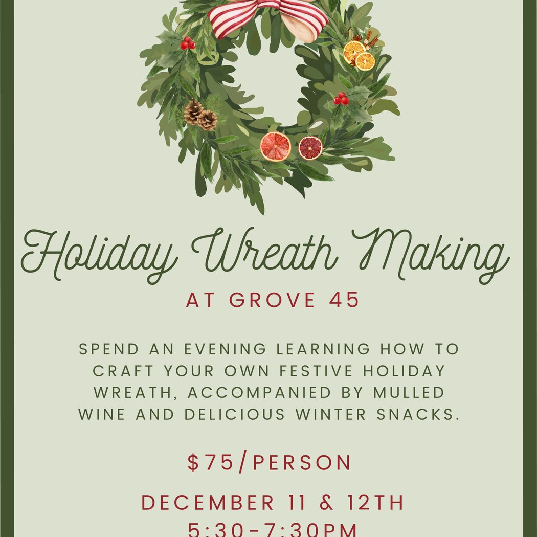 Holiday Wreath Making Class 1