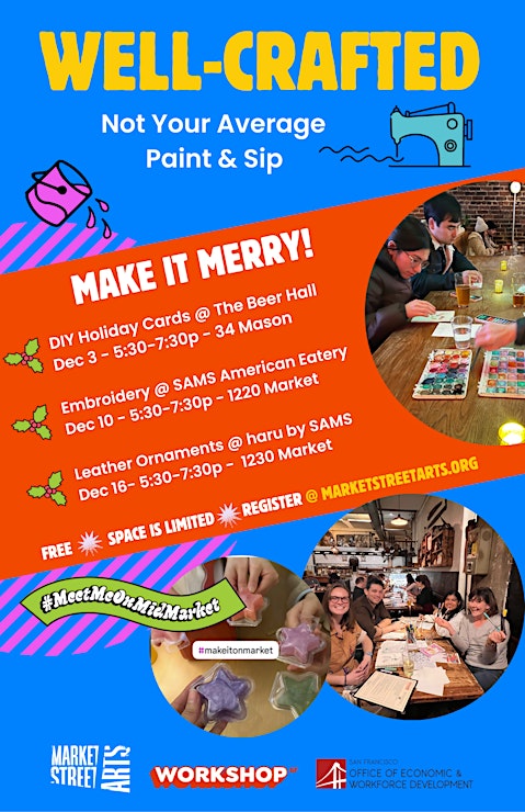 SF Well-Crafted: Free Embroidery Workshop 1