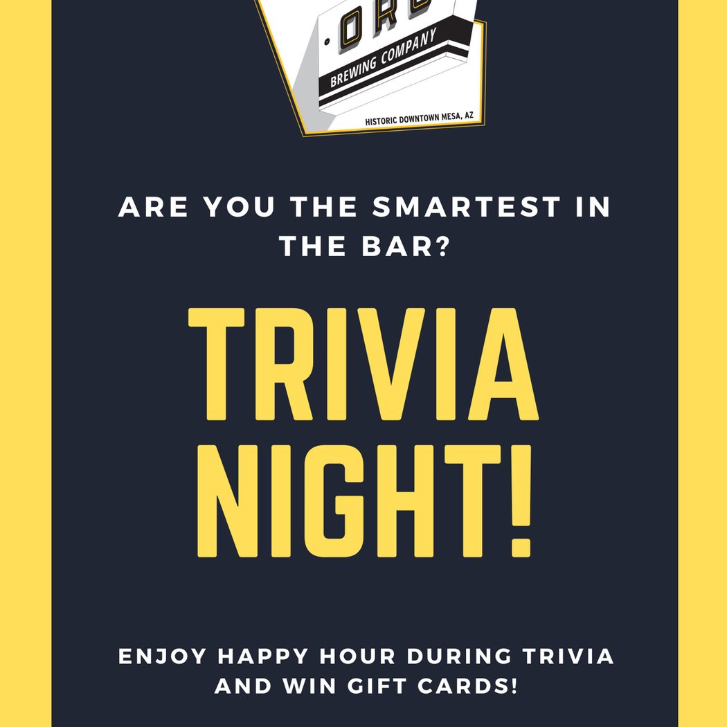 Trivia Night at Oro 1