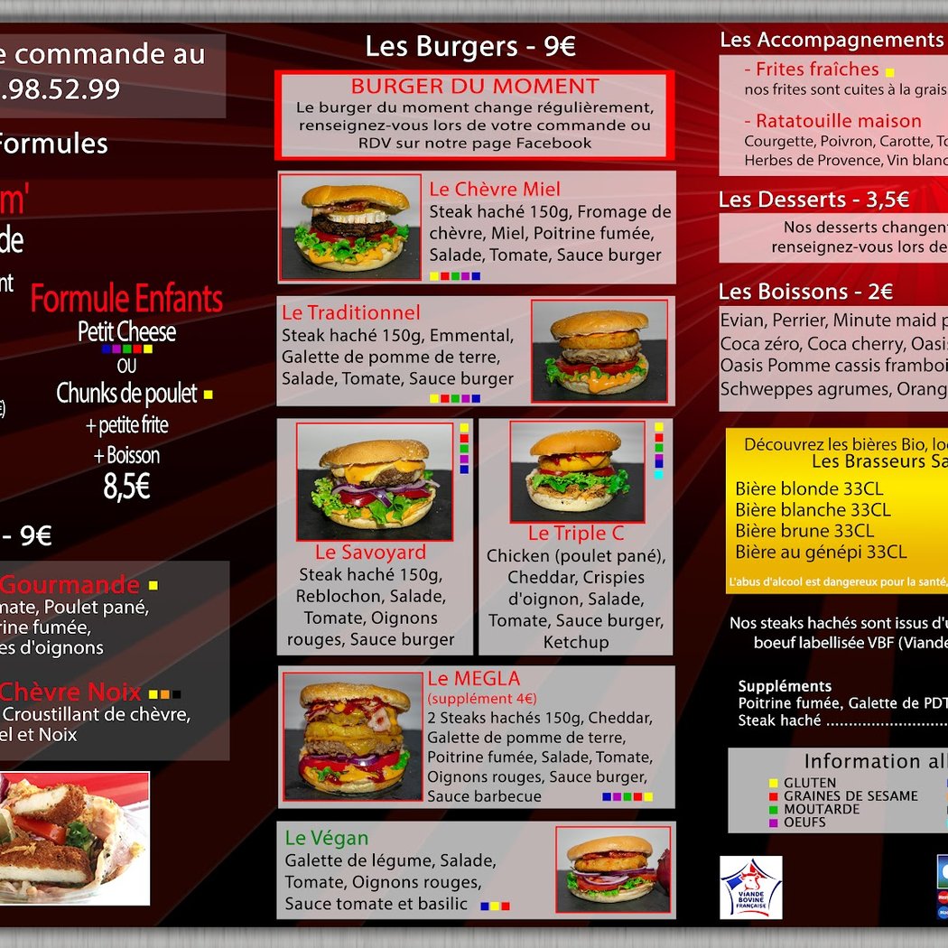 Miam' Burger Foodtruck emplacement: Bourget du Lac 2