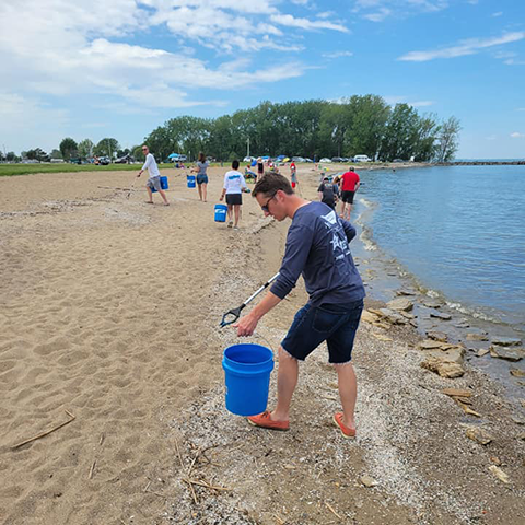 Lake Erie Summer Beach Cleanup 1