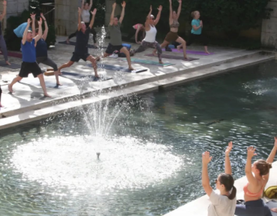 Yoga in the Sculpture Garden
