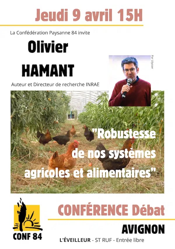 Conférence : La robustesse de nos systèmes agricoles et alimentaires 1