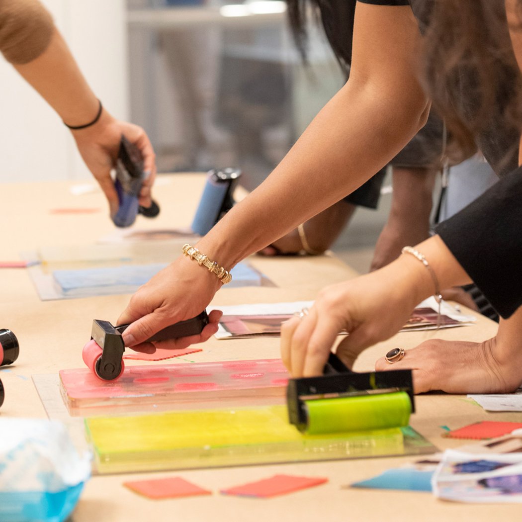 Drop-In Art Making: Printing with Bubbles 1