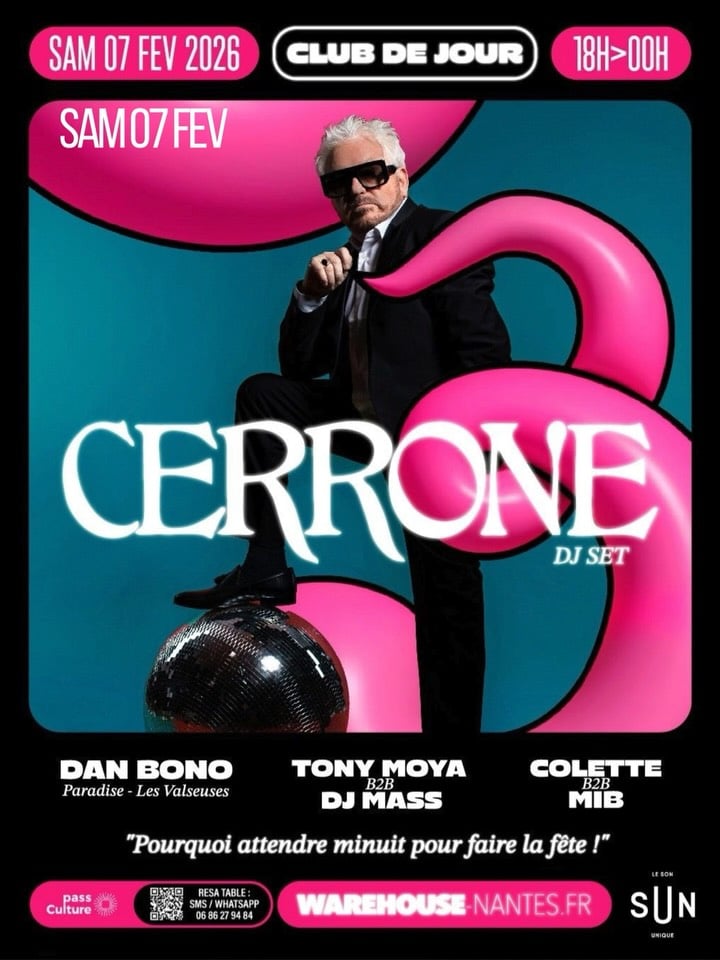 Club de Jour invite CERRONE (dj set) 1