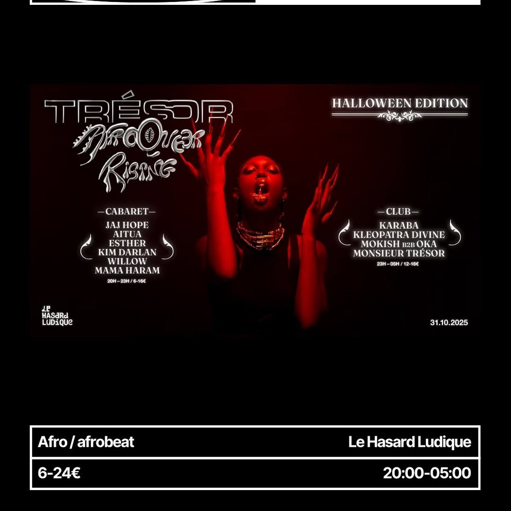 Cabaret - Afro Queer Rising x Trésor : Halloween 1